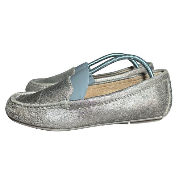 Vionic Debbie Metallic Gold US 9 Slip on loafer driving moccasin comfort casual - Picture 6 of 11